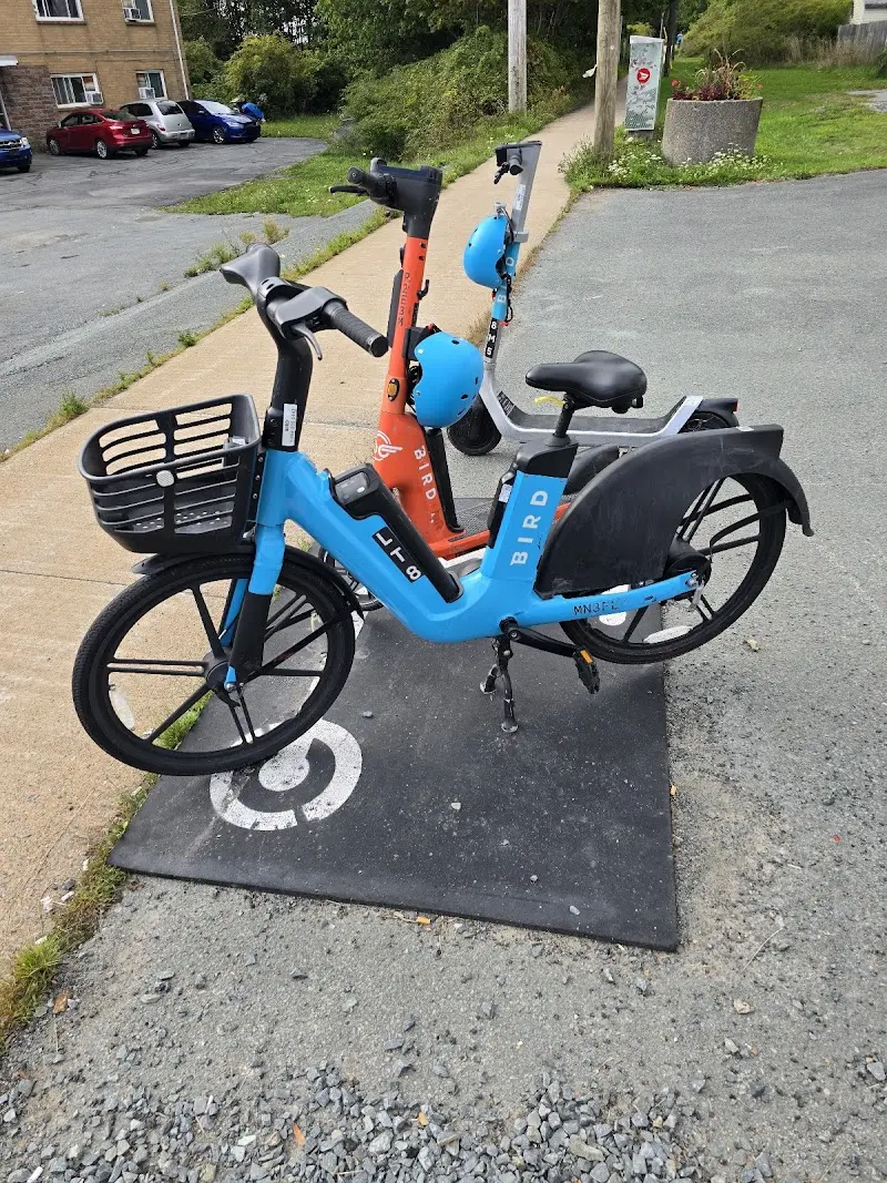 HRM e-scooter / e-bike pilot location. storefront