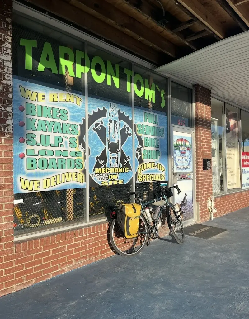 Tarpon Tom's Bike Shop storefront