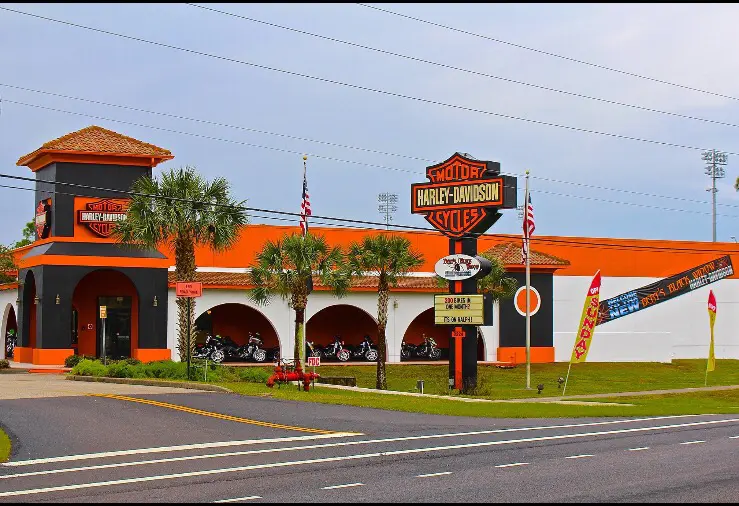 Bert's Black Widow Harley-Davidson storefront