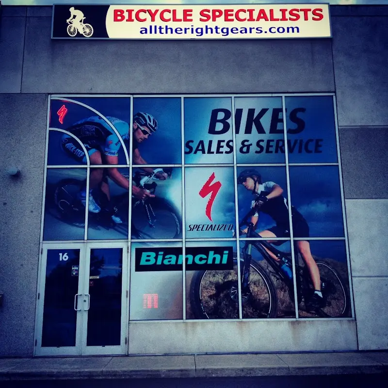 All The Right Gears the Bicycle Specialists storefront