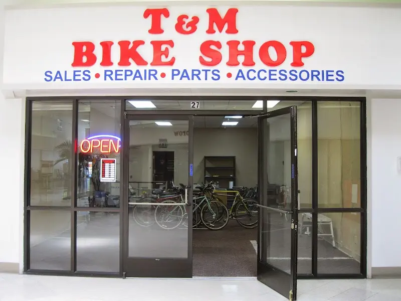 T & M Bike Shop storefront