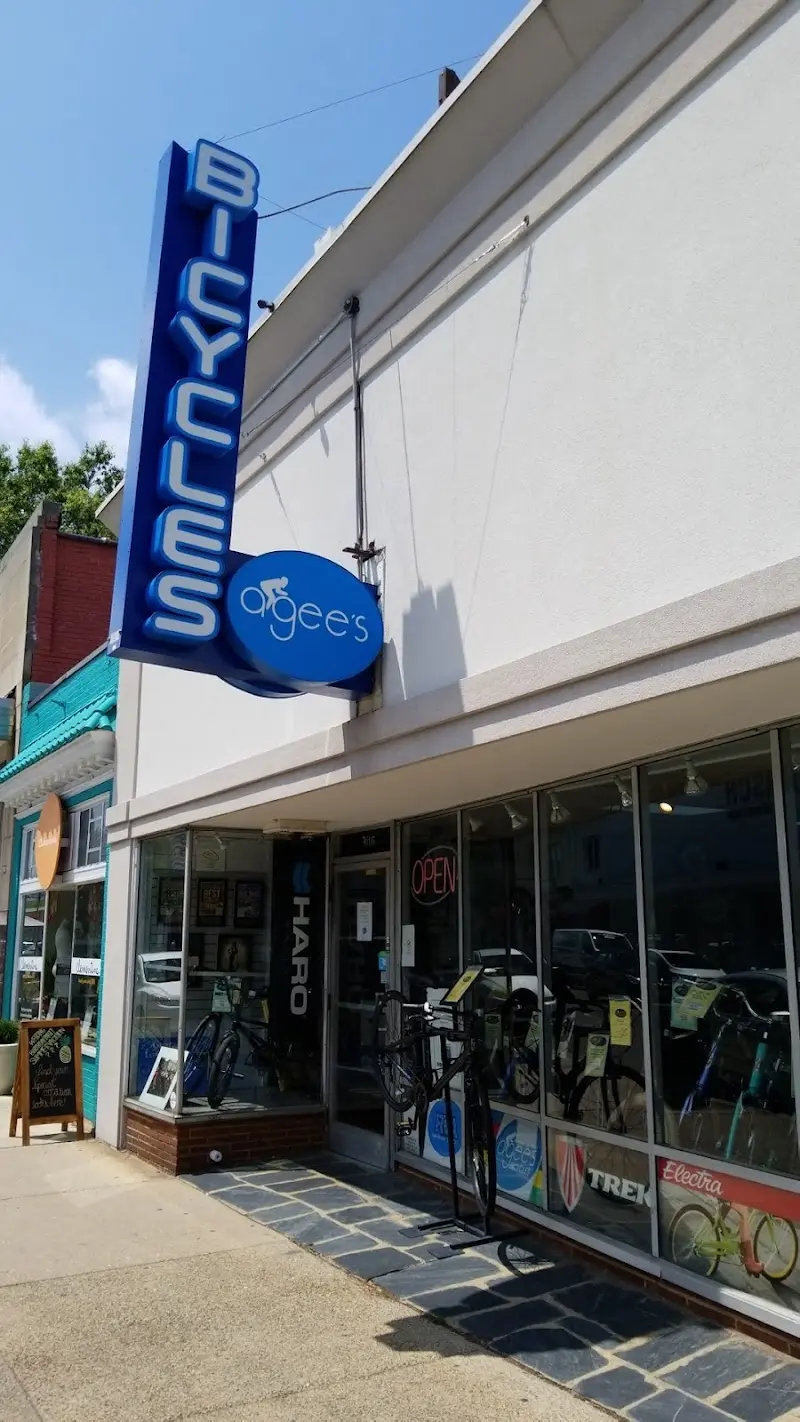 Agee's Bicycles Cary Street storefront