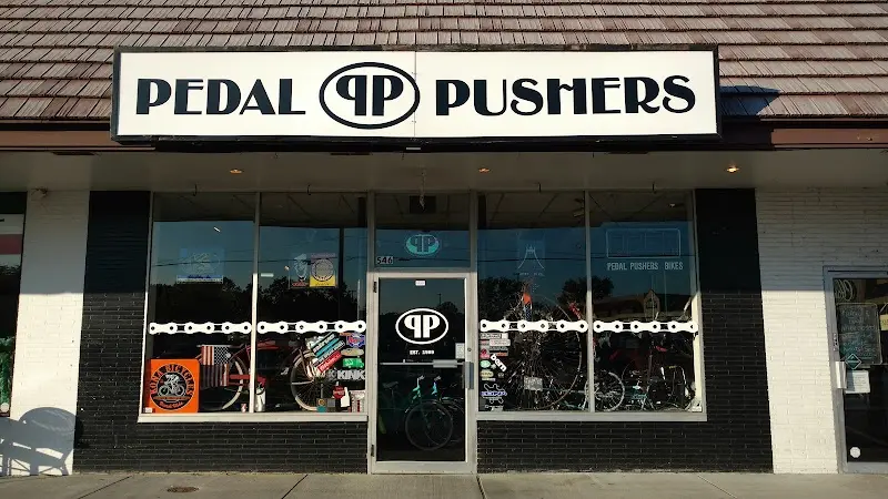 Pedal Pushers Bicycle Shop storefront
