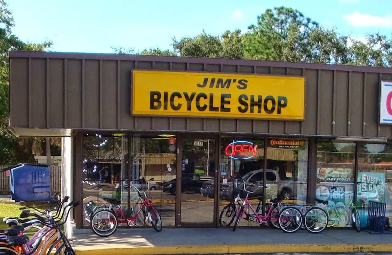 Jim's Bicycle Shop storefront