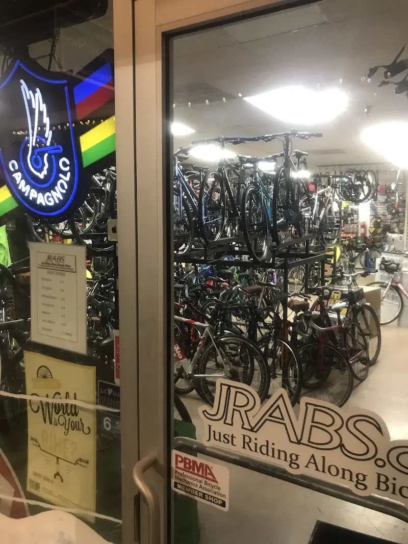 Just Riding Along Bicycle Shop storefront